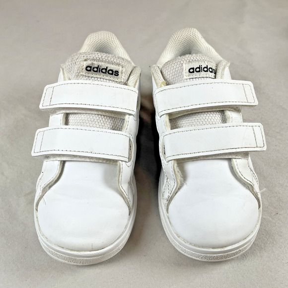 Kids Nike Red Black & Adidas White Size 8 Toddler Shoes Hook Loop Sneakers - Picture 2 of 12